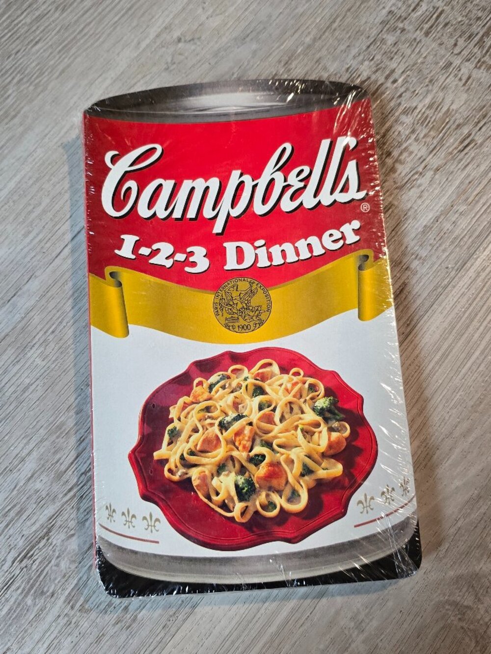 NWT Vintage 2004 Campbell's 1-2-3 Dinner Cookbook | Can-Shaped Retro Recipe Book